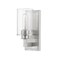 Z-Lite Savannah 1 Light Wall Sconce, Brushed Nickel & Clear 462-1S-BN - alternate 6